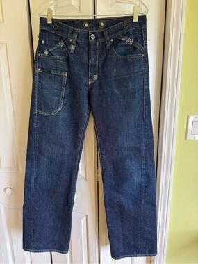 LEE COOPER Men’s Navy Cotton Straight Jeans 30/32
